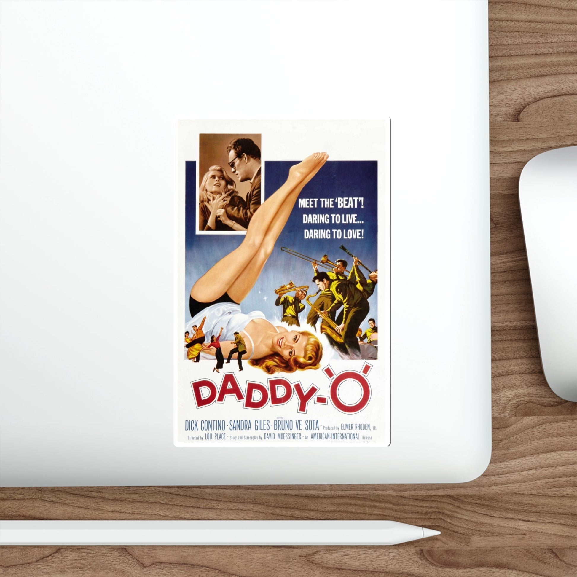 DADDY-O 1958 Movie Poster STICKER Vinyl Die-Cut Decal-The Sticker Space