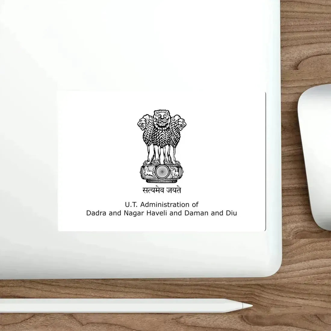 Dadra and Nagar Haveli and Daman and Diu Flag (India) STICKER Vinyl Die-Cut Decal - The Sticker Space