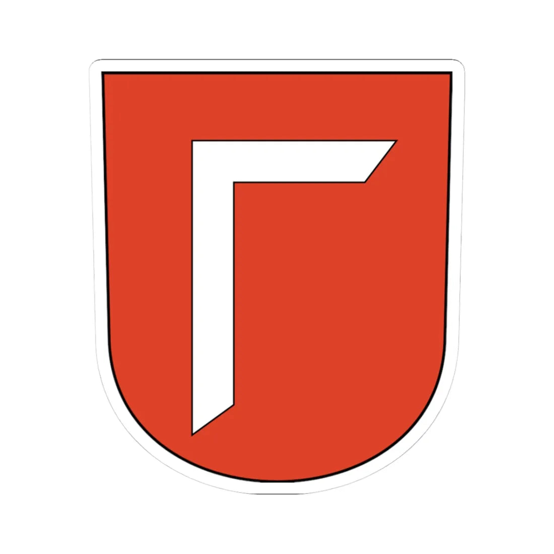 Daellikon-blazon (Switzerland) (Coat of Arms) STICKER Vinyl Kiss-Cut Decal 3 Inch White - The Sticker Space