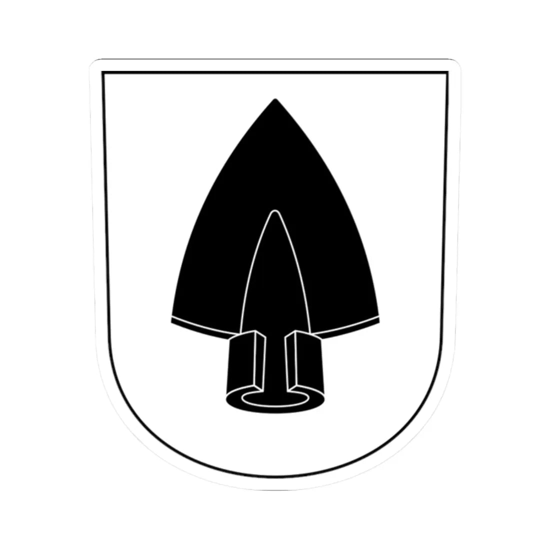 Daenikon-blazon (Switzerland) (Coat of Arms) STICKER Vinyl Kiss-Cut Decal 2 Inch White - The Sticker Space