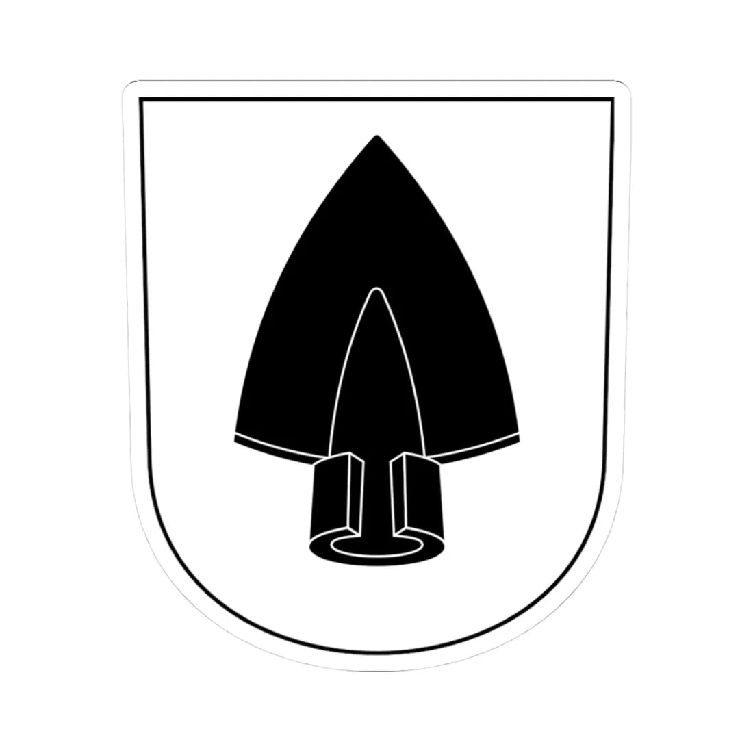 Daenikon-blazon (Switzerland) (Coat of Arms) STICKER Vinyl Kiss-Cut Decal 3 Inch White - The Sticker Space