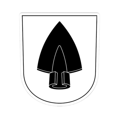 Daenikon-blazon (Switzerland) (Coat of Arms) STICKER Vinyl Kiss-Cut Decal 4 Inch White - The Sticker Space