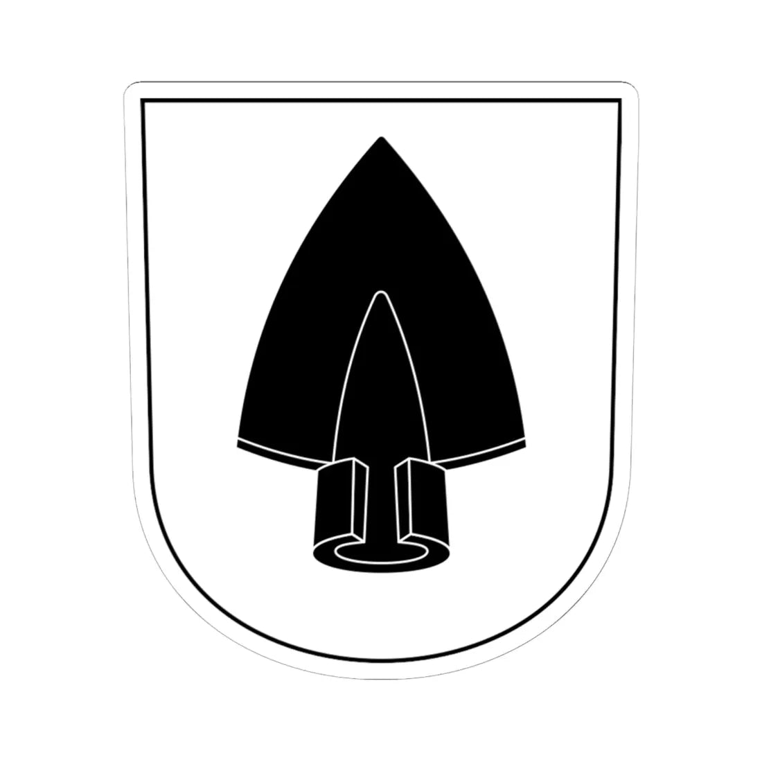 Daenikon-blazon (Switzerland) (Coat of Arms) STICKER Vinyl Kiss-Cut Decal 6 Inch White - The Sticker Space