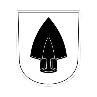 Daenikon-blazon (Switzerland) (Coat of Arms) STICKER Vinyl Kiss-Cut Decal 6 Inch White - The Sticker Space