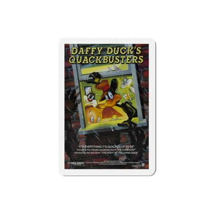 Daffy Duck's Quackbusters 1988 Movie Poster Refrigerator Magnet 2 Inch - The Sticker Space