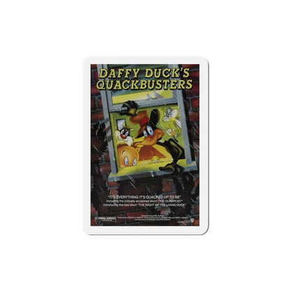 Daffy Duck's Quackbusters 1988 Movie Poster Refrigerator Magnet 3 Inch - The Sticker Space