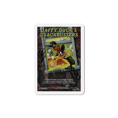 Daffy Duck's Quackbusters 1988 Movie Poster Refrigerator Magnet 4 Inch - The Sticker Space