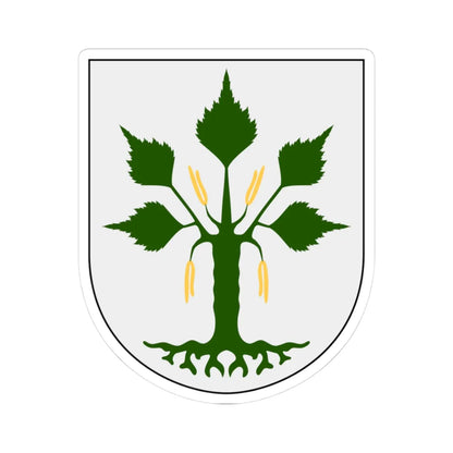 Daga vapen (Sweden) (Coat of Arms) STICKER Vinyl Kiss-Cut Decal 3 Inch White - The Sticker Space