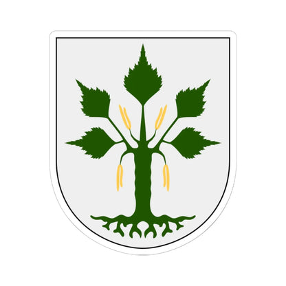 Daga vapen (Sweden) (Coat of Arms) STICKER Vinyl Kiss-Cut Decal 6 Inch White - The Sticker Space