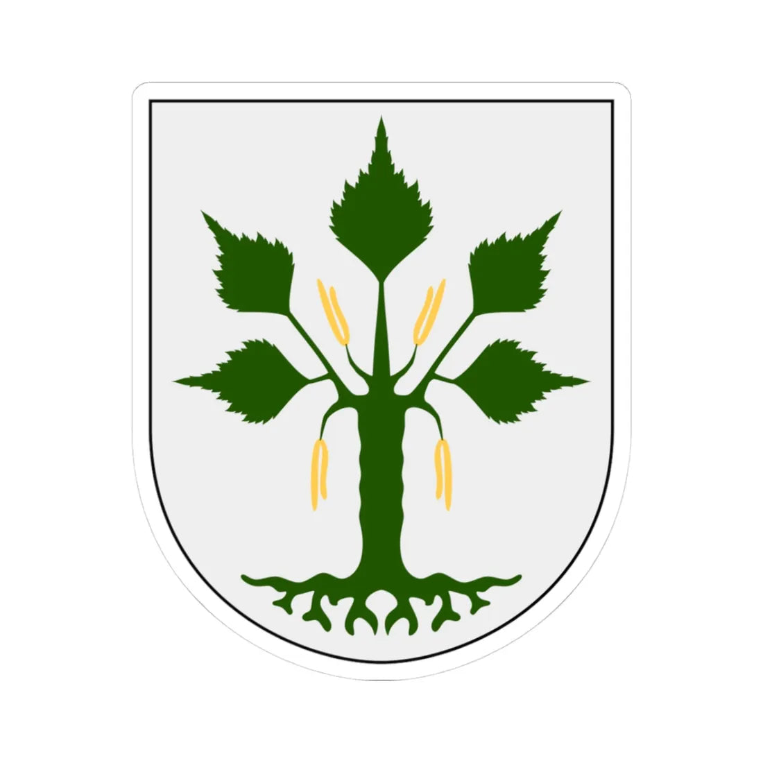 Daga vapen (Sweden) (Coat of Arms) STICKER Vinyl Kiss-Cut Decal - The Sticker Space