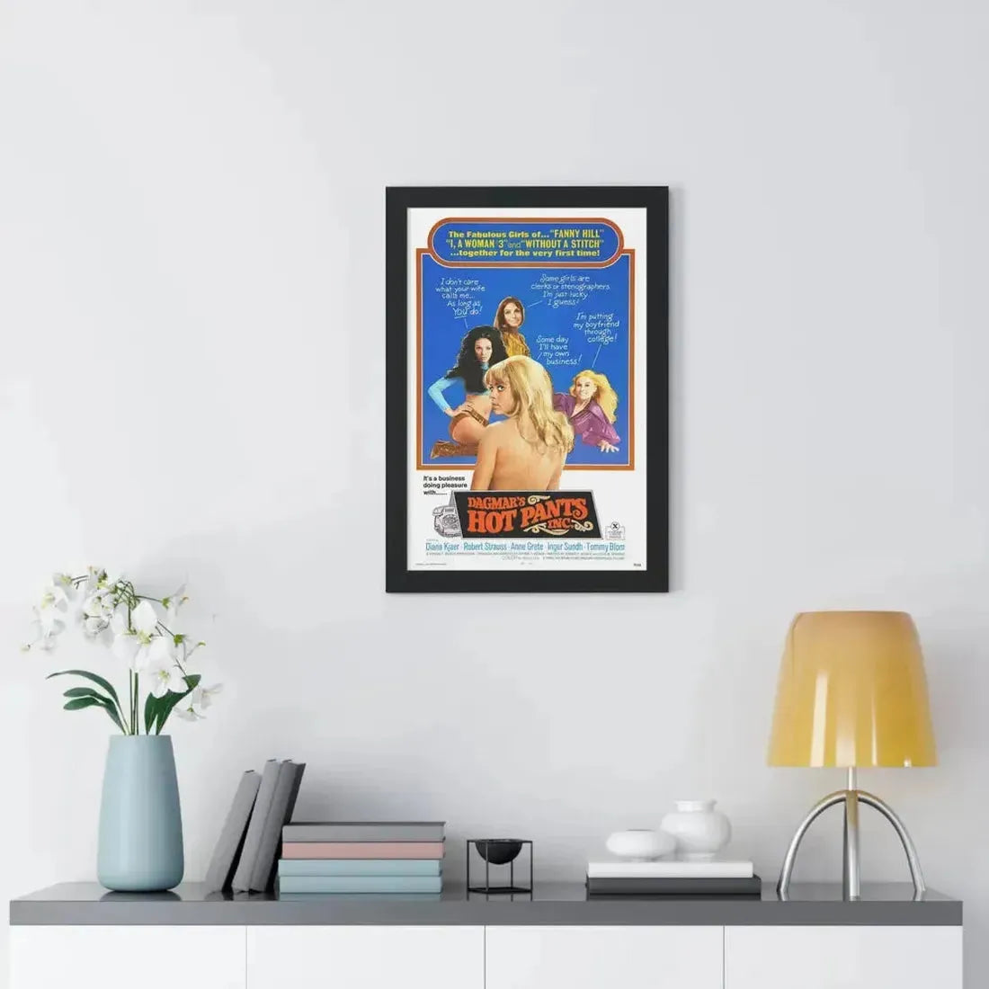 DAGMAR'S HOTPANTS, INC. 1971 - Framed Movie Poster - The Sticker Space