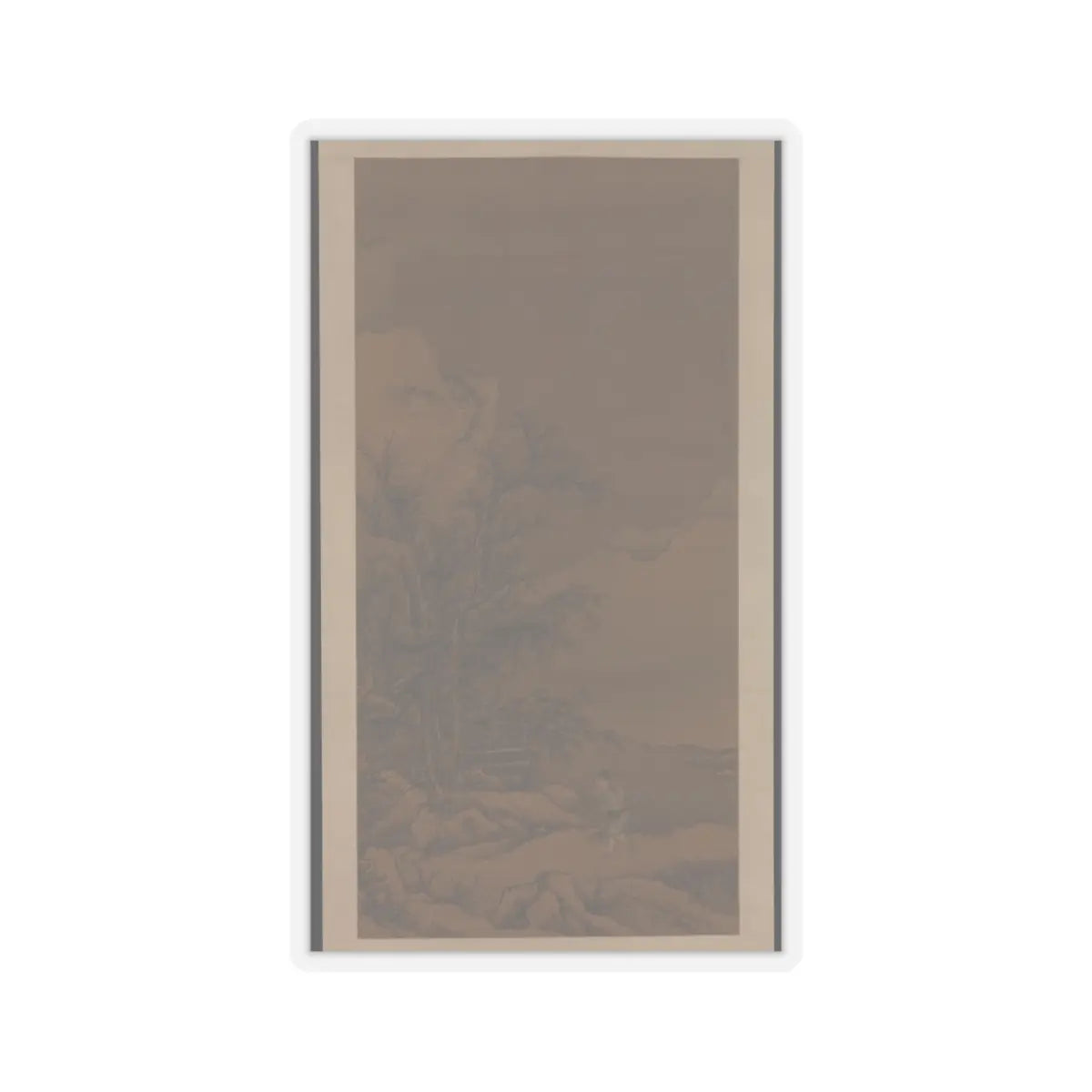 Dai Jin - Returning home through the snow - ca. 1455 v1 - STICKER Vinyl Kiss-Cut Decal