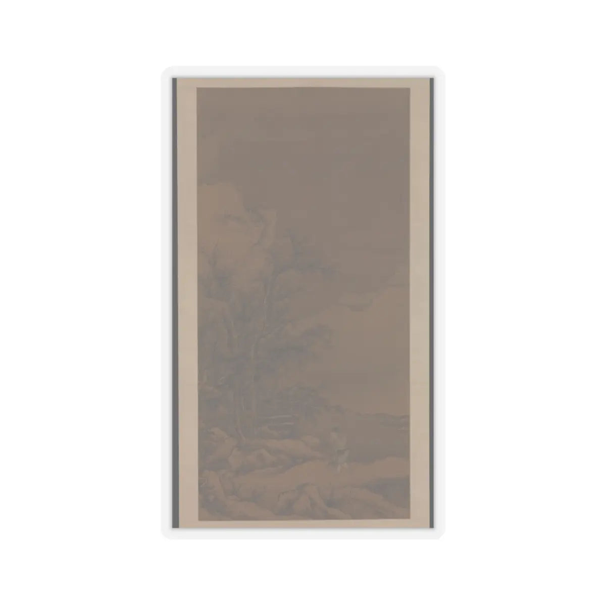 Dai Jin - Returning home through the snow - ca. 1455 v1 - STICKER Vinyl Kiss-Cut Decal