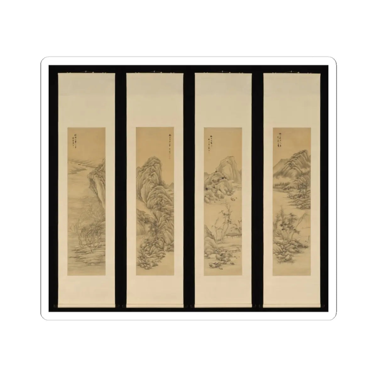 Dai Xi - Landscapes after old masters - mid-19th century v2 - STICKER Vinyl Kiss-Cut Decal