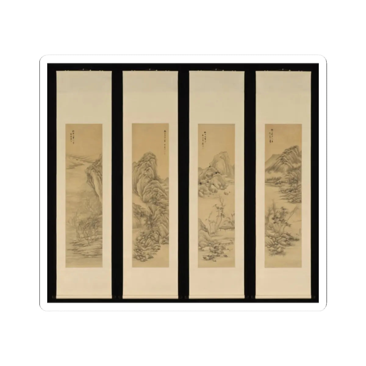 Dai Xi - Landscapes after old masters - mid-19th century v2 - STICKER Vinyl Kiss-Cut Decal