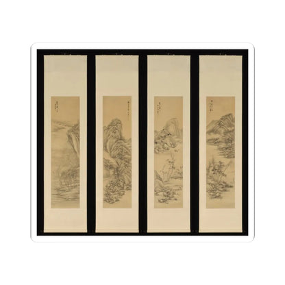 Dai Xi - Landscapes after old masters - mid-19th century v2 - STICKER Vinyl Kiss-Cut Decal