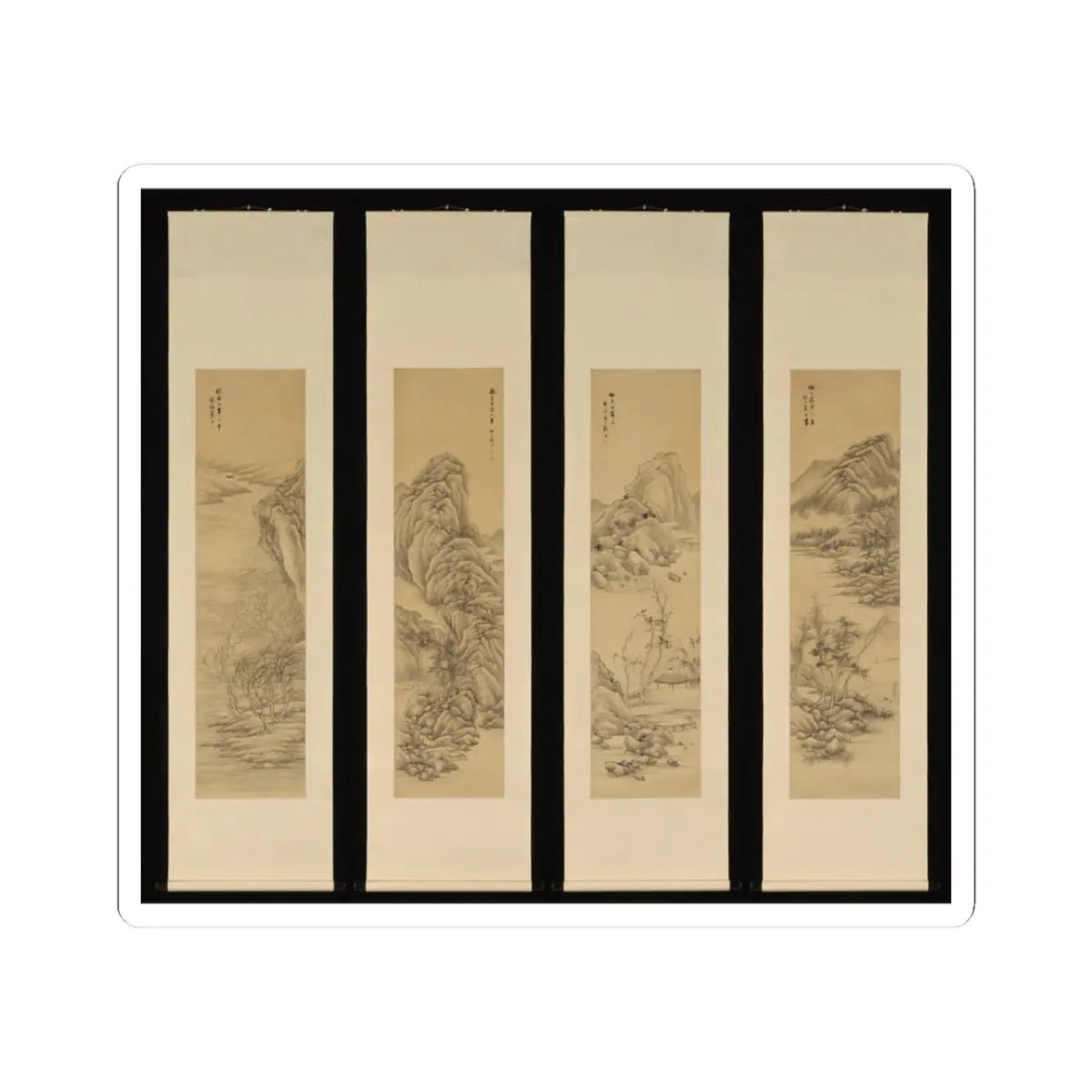 Dai Xi - Landscapes after old masters - mid-19th century v2 - STICKER Vinyl Kiss-Cut Decal