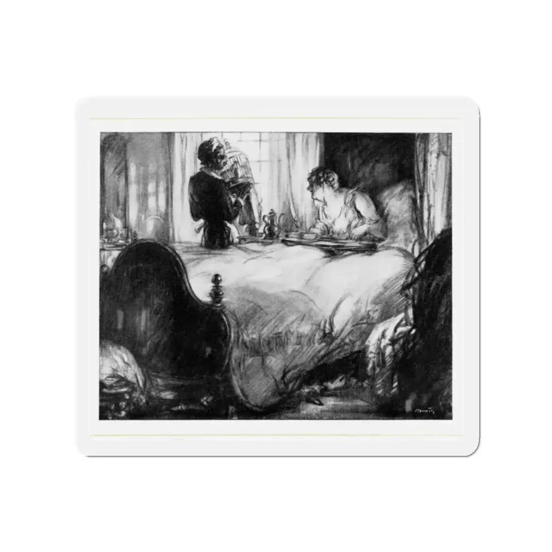 Daisy's Day (1), McCall's, February 1930 (Magazine Illustration) Refrigerator Magnet 2 Inch - The Sticker Space