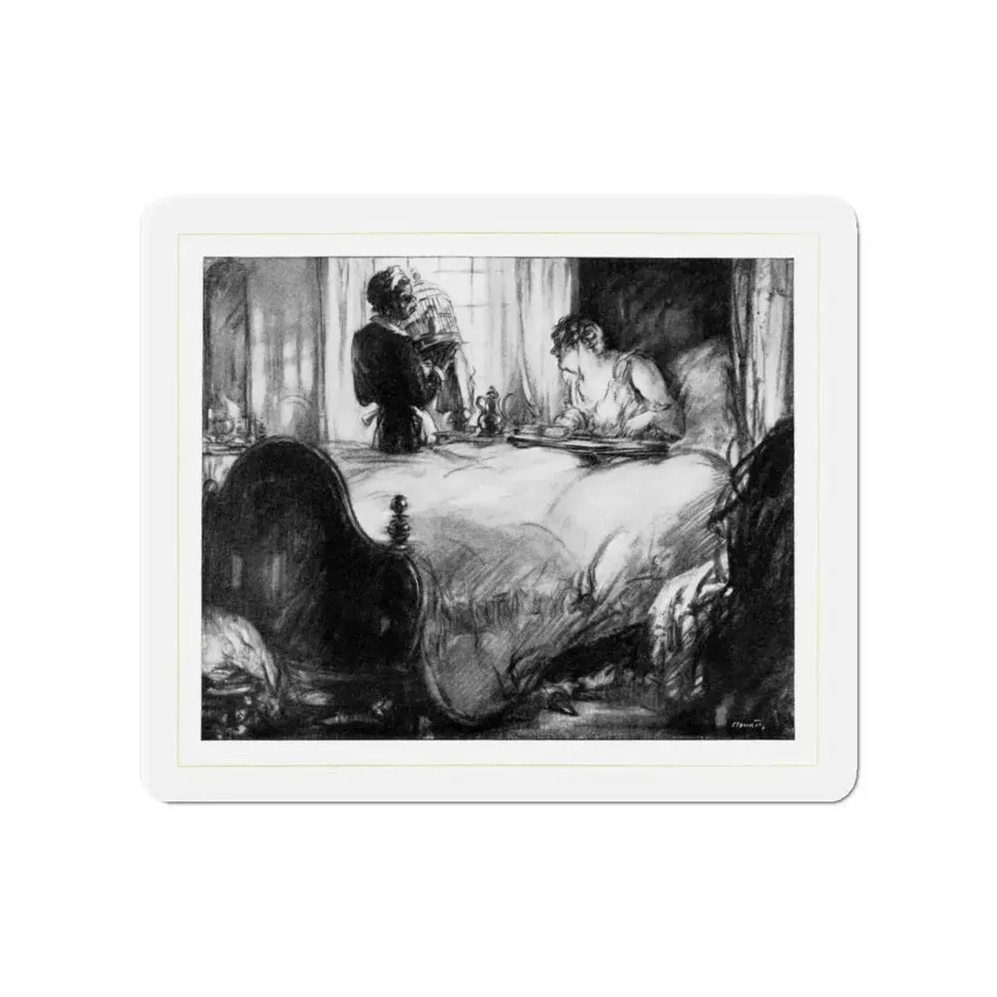 Daisy's Day (1), McCall's, February 1930 (Magazine Illustration) Refrigerator Magnet 4 Inch - The Sticker Space