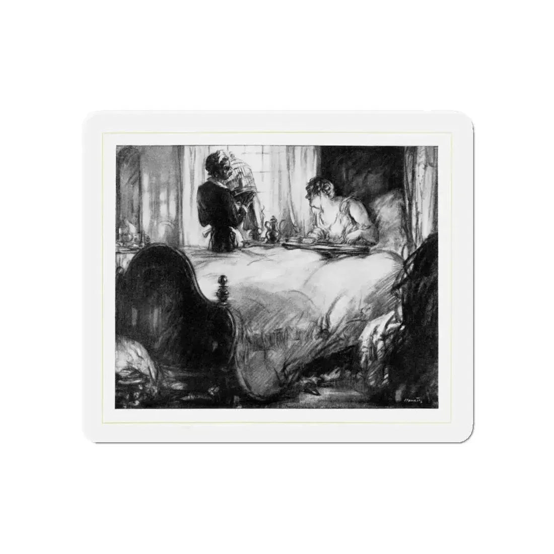 Daisy's Day (1), McCall's, February 1930 (Magazine Illustration) Refrigerator Magnet 5 Inch - The Sticker Space