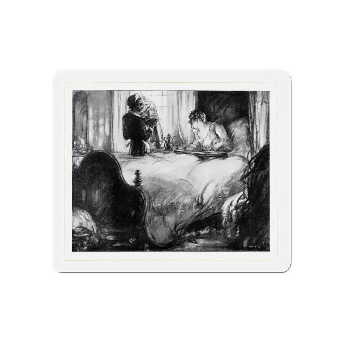 Daisy's Day (1), McCall's, February 1930 (Magazine Illustration) Refrigerator Magnet 6 Inch - The Sticker Space