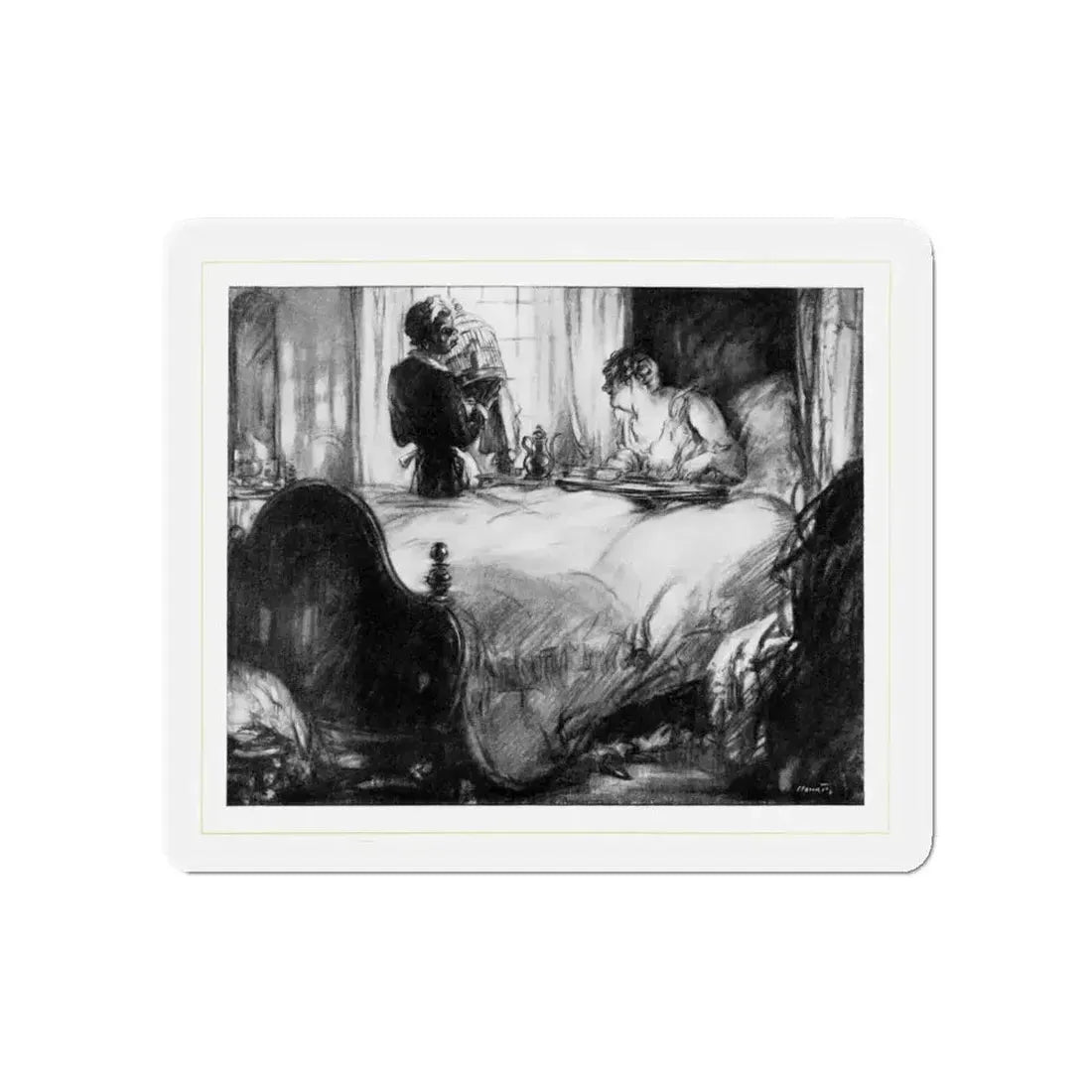 Daisy's Day (1), McCall's, February 1930 (Magazine Illustration) Refrigerator Magnet - The Sticker Space