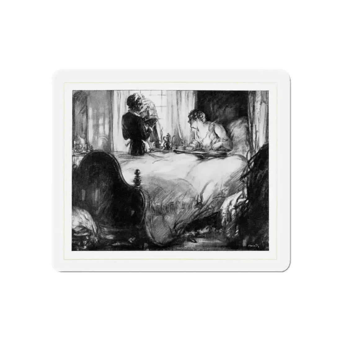 Daisy's Day (1), McCall's, February 1930 (Magazine Illustration) Refrigerator Magnet - The Sticker Space