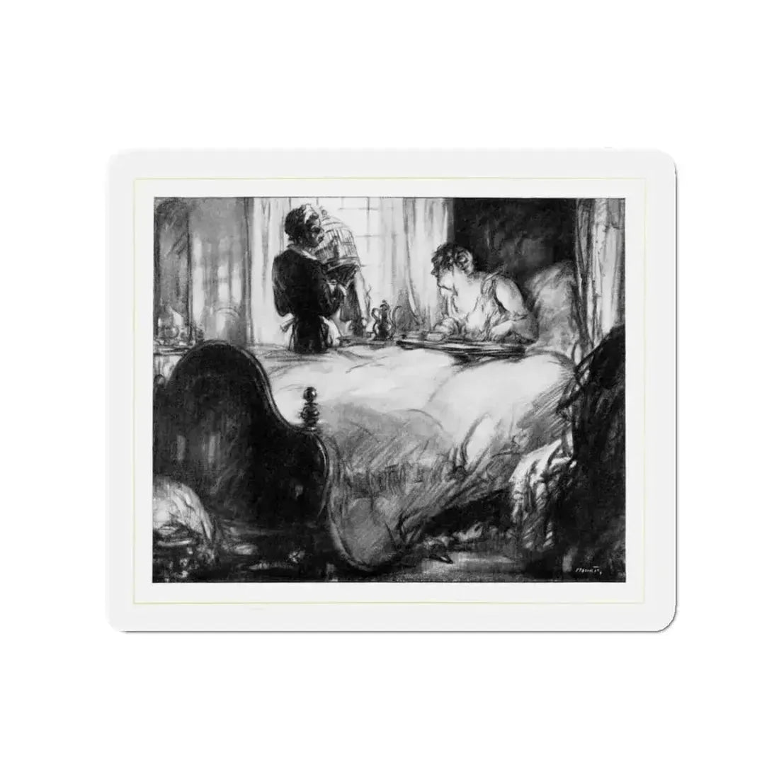 Daisy's Day (1), McCall's, February 1930 (Magazine Illustration) Refrigerator Magnet - The Sticker Space