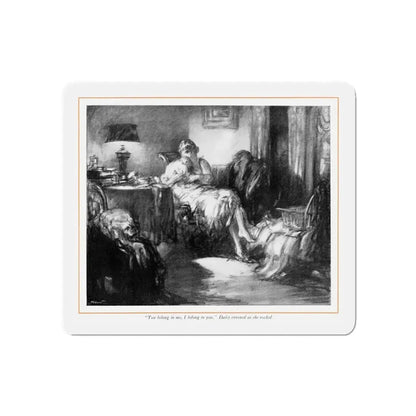 Daisy's Day (2), McCall's, February 1930 (Magazine Illustration) Refrigerator Magnet 5 Inch - The Sticker Space