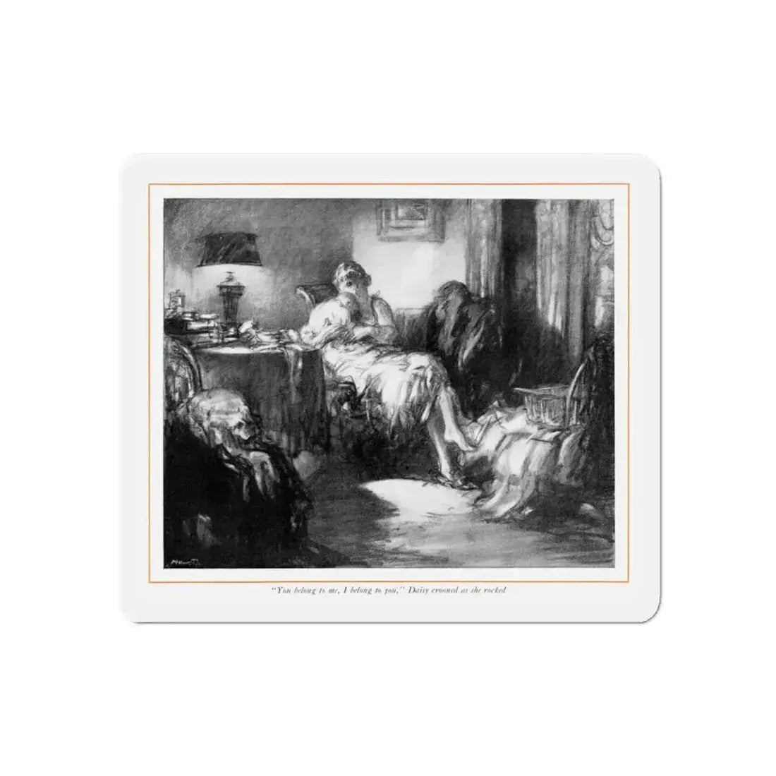 Daisy's Day (2), McCall's, February 1930 (Magazine Illustration) Refrigerator Magnet - The Sticker Space