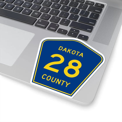 Dakota County 28 (Minnesota) (Road Sign) STICKER Vinyl Kiss-Cut Decal - The Sticker Space