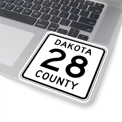 Dakota County 28 MN (Minnesota) (Road Sign) STICKER Vinyl Kiss-Cut Decal - The Sticker Space