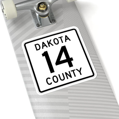 Dakota County Route 14 (Minnesota) (Road Sign) STICKER Vinyl Kiss-Cut Decal - The Sticker Space
