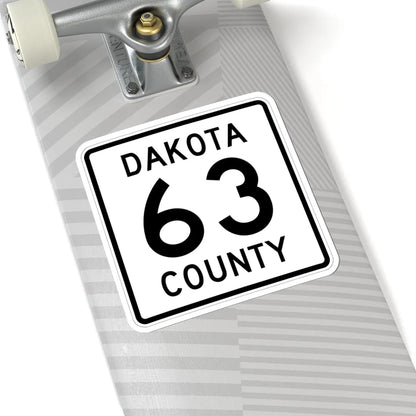Dakota County Route 63 (Minnesota) (Road Sign) STICKER Vinyl Kiss-Cut Decal - The Sticker Space