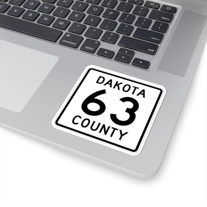Dakota County Route 63 (Minnesota) (Road Sign) STICKER Vinyl Kiss-Cut Decal - The Sticker Space