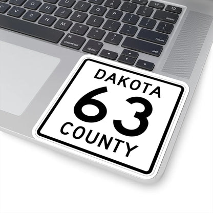 Dakota County Route 63 (Minnesota) (Road Sign) STICKER Vinyl Kiss-Cut Decal - The Sticker Space