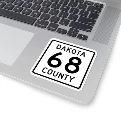 Dakota County Route 68 (Minnesota) (Road Sign) STICKER Vinyl Kiss-Cut Decal - The Sticker Space