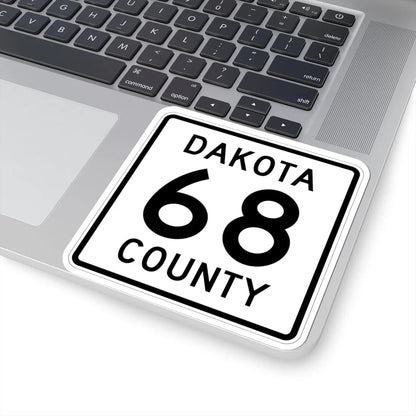 Dakota County Route 68 (Minnesota) (Road Sign) STICKER Vinyl Kiss-Cut Decal - The Sticker Space