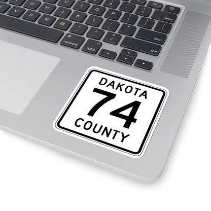 Dakota County Route 74 MN (Minnesota) (Road Sign) STICKER Vinyl Kiss-Cut Decal - The Sticker Space