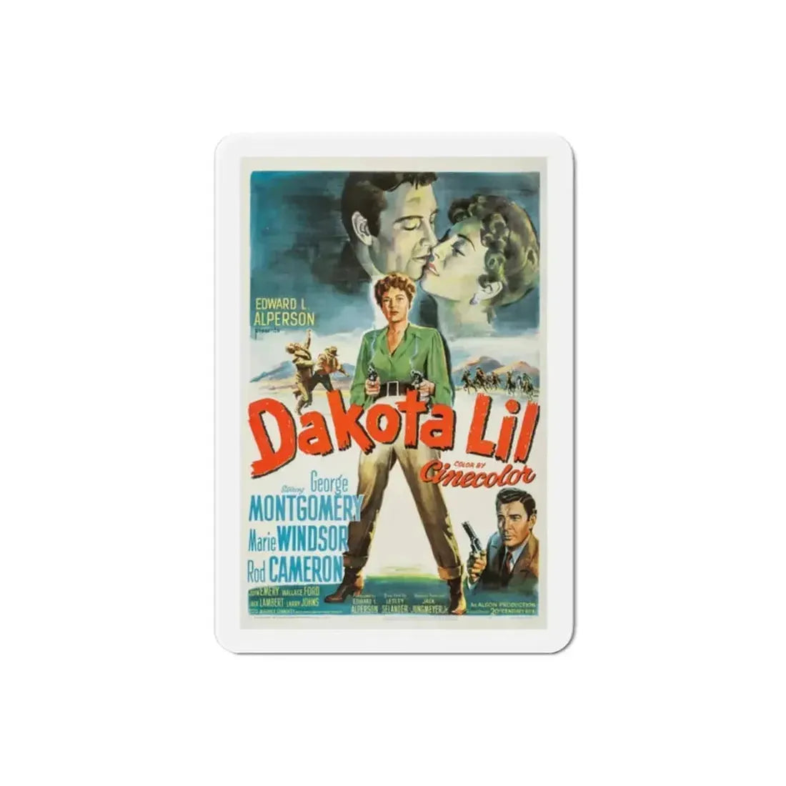 Dakota Lil 1950 Movie Poster Refrigerator Magnet - The Sticker Space