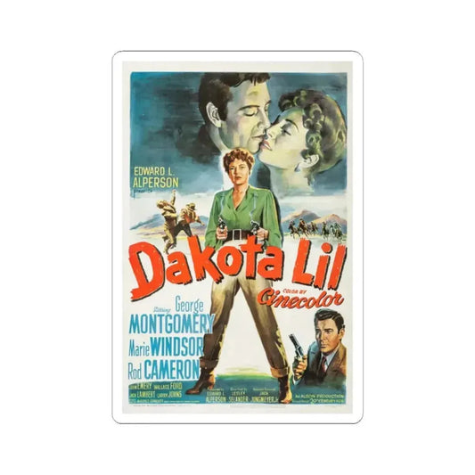 Dakota Lil 1950 Movie Poster - STICKER Vinyl Kiss-Cut Decal 2 Inch White - The Sticker Space