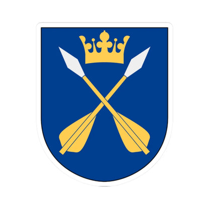 Dalarna vapen (Sweden) (Coat of Arms) STICKER Vinyl Kiss-Cut Decal 2 Inch White - The Sticker Space
