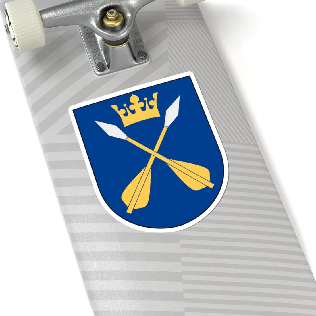Dalarna vapen (Sweden) (Coat of Arms) STICKER Vinyl Kiss-Cut Decal - The Sticker Space