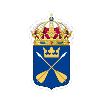 Dalarnas läns vapen (Sweden) (Coat of Arms) STICKER Vinyl Kiss-Cut Decal - The Sticker Space