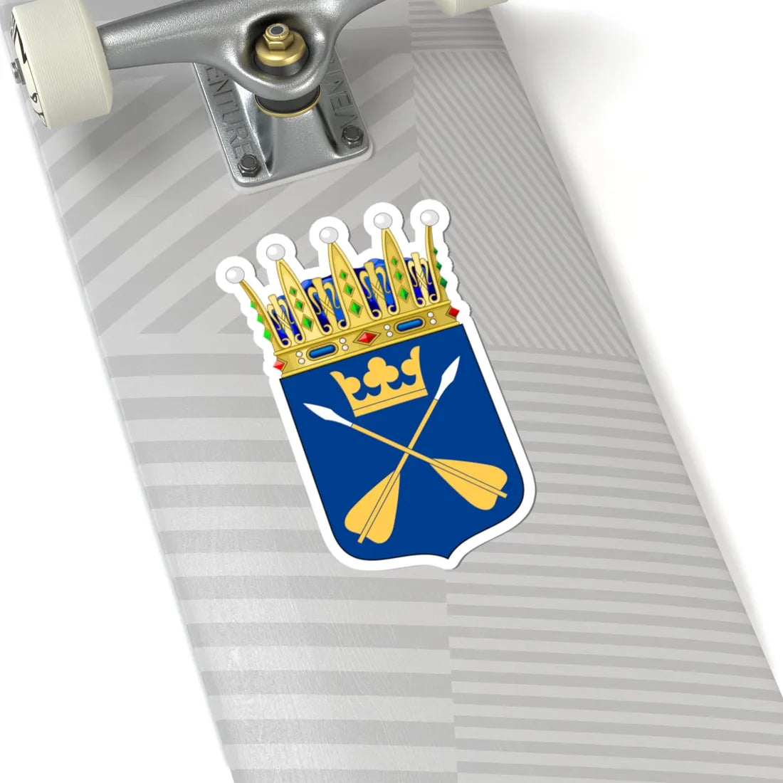 Dalarnas vapen crowned (Sweden) (Coat of Arms) STICKER Vinyl Kiss-Cut Decal - The Sticker Space