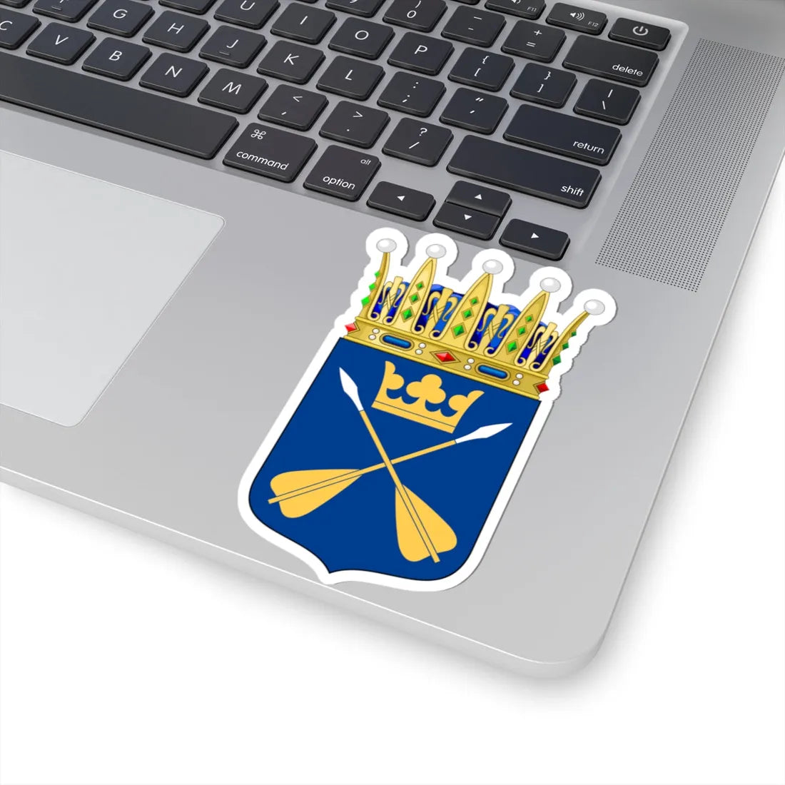 Dalarnas vapen crowned (Sweden) (Coat of Arms) STICKER Vinyl Kiss-Cut Decal - The Sticker Space