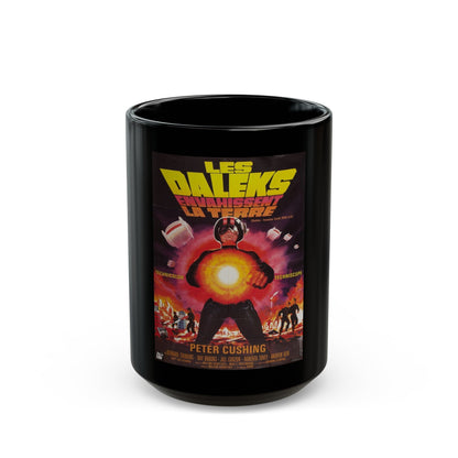 DALEKS INVASION EARTH 1966 Movie Poster - Black Coffee Mug-15oz-The Sticker Space