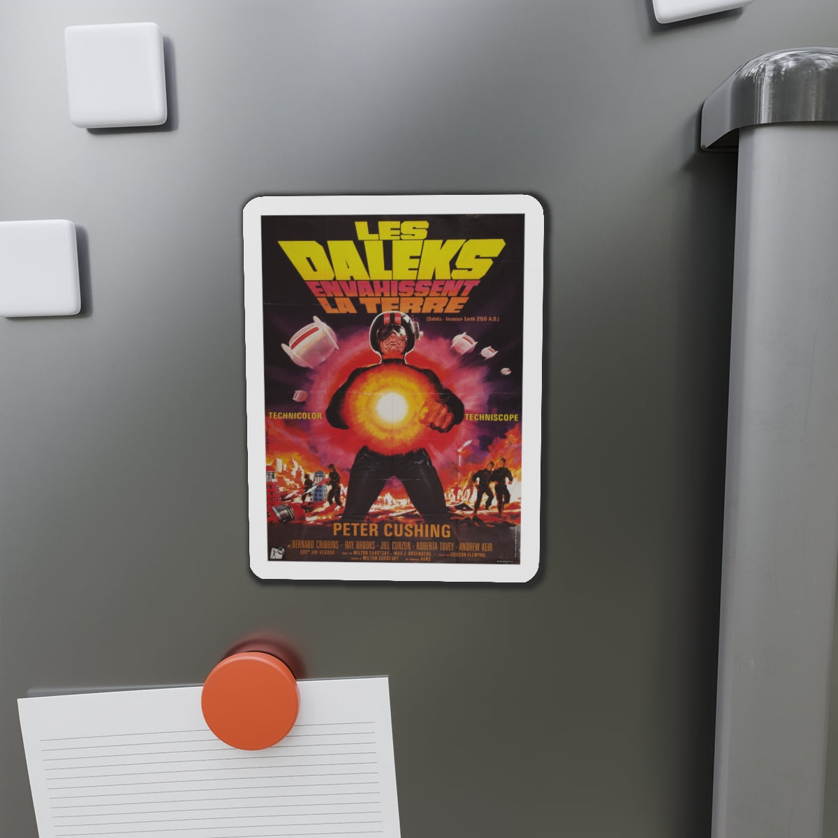 DALEKS INVASION EARTH 1966 Movie Poster - Die-Cut Magnet-The Sticker Space