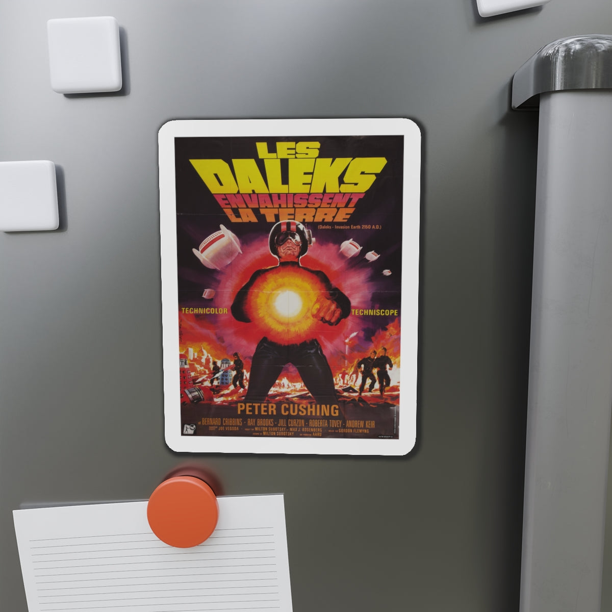 DALEKS INVASION EARTH 1966 Movie Poster - Die-Cut Magnet-The Sticker Space