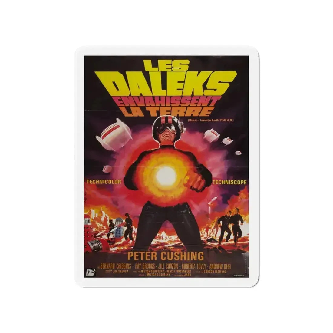 DALEKS INVASION EARTH 1966 Movie Poster - Refrigerator Magnet - The Sticker Space